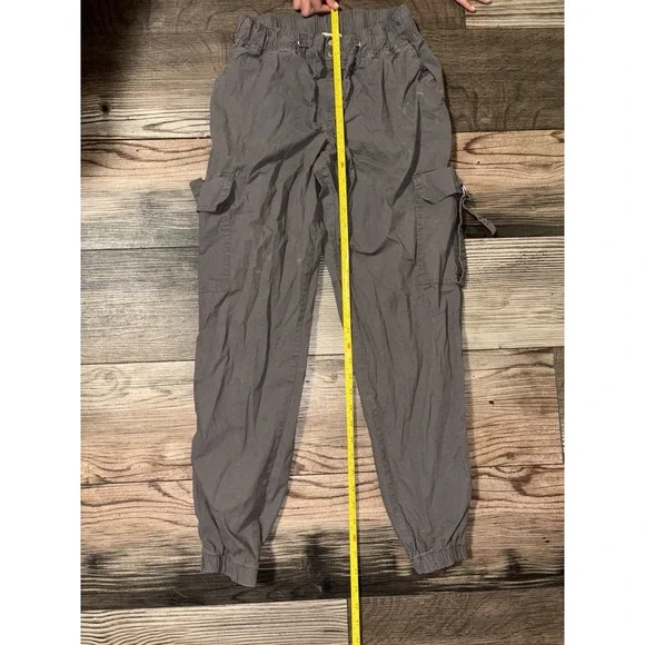 Rachel Paige Women's Gray Cargo Pants Size Small 98% Cotton Excellent Condition - Picture 3 of 5